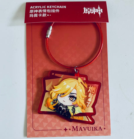 Genshin Impact - Mavuika - Acrylic Keychain - Genshin Impact Default Stamp Series (miHoYo)