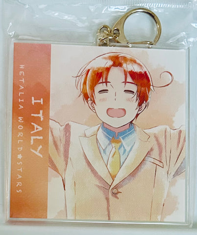 Hetalia World☆Stars - Northern Italy (Veneziano) - Acrylic Keychain - Ani-Art - Ani-Art Aqua Label - Hetalia World★Stars Ani-Art aqua label Big Acrylic Keychain (Amnibus, Arma Bianca)