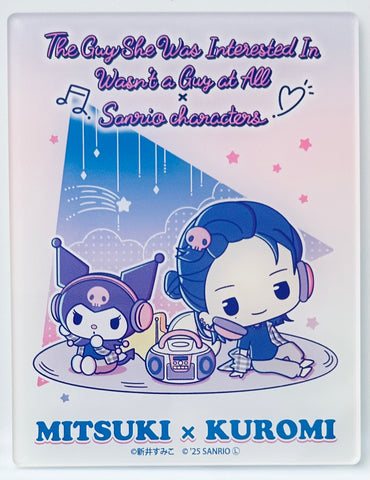 The Guy She Was Interested in Wasn't a Guy at All - Ki ni natteru Hito ga Otoko jyanakatta - Sanrio Characters - Kuromi - Koga Mitsuki - Acrylic Card - Ki ni natteru Hito ga Otoko jyanakatta x Sanrio Characters - Acrylic Card Blind (A3)