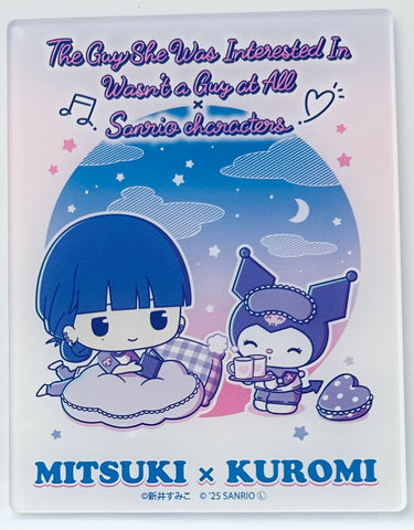 The Guy She Was Interested in Wasn't a Guy at All - Ki ni natteru Hito ga Otoko jyanakatta - Sanrio Characters - Kuromi - Koga Mitsuki - Acrylic Card - Ki ni natteru Hito ga Otoko jyanakatta x Sanrio Characters - Acrylic Card Blind (A3)