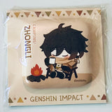 Genshin Impact - Zhongli - Genshin Impact Relaxing Camp Series - Square Can Badge (miHoYo)