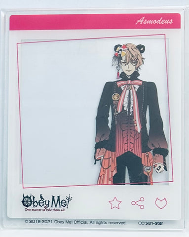 Obey Me! - Asmodeus - Acrylic Card - Obey Me! Acrylic Card Collection (Sun-Star Stationery, Tower Records)
