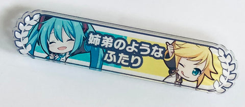 Project Sekai: Colorful Stage! feat. Hatsune Miku - Hatsune Miku - Kagamine Len - Acrylic Badge - Hatsune Miku Acrylic Title Badge Collection vol.2 F [Virtual Singer] (SEGA)