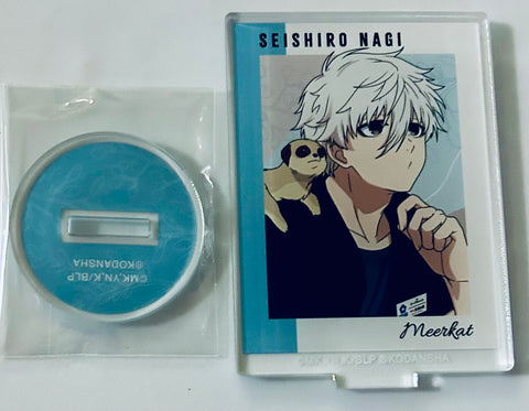 Blue Lock - Nagi Seishirou - Acrylic Stand - Blue Lock x Tobu Zoo Collaboration Kakioroshi Illustration Shiiku Gakari ver. Trading Acrylic Stand (Arma Bianca, Tobu Leisure Kikaku)