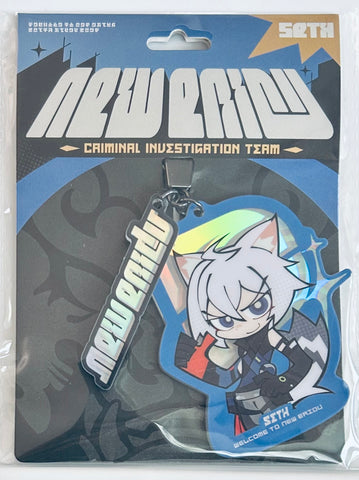 Zenless Zone Zero - Seth Lowell - Acrylic Keychain - Zenless Zone Zero Character Series Q Version - N.E.P.S. Criminal Investigation Team (miHoYo)