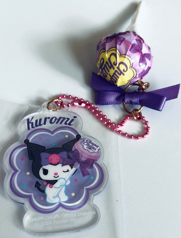 Sanrio Characters - Kuromi - Acrylic Keychain - Sanrio Characters & Chupa Chups Acrylic Keyring Series 2
