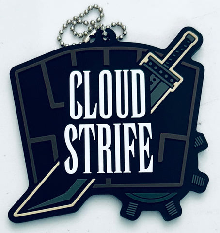Final Fantasy VII Rebirth - Cloud Strife - Final Fantasy VII Rebirth Hatsubai Kinen Kuji (F Prize) - Rubber Keychain (Square Enix)