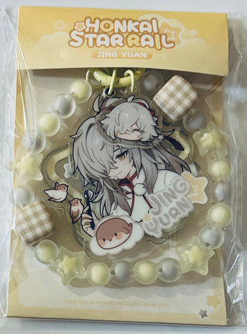 Honkai: Star Rail - Jing Yuan - Beaded Double Acrylic Keychain - Honkai: Star Rail Boy's Dormitory Series (miHoYo)