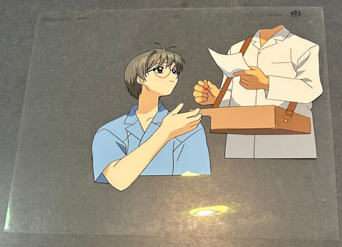 Card Captor Sakura - Tsukishiro Yukito - Oversized Anime Cel w/Douga - Movie 1 - B3