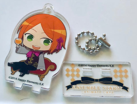 Aoi Hinata - Ensemble Stars! ×animatecafe Trading Acrylic Stand Keychain Blood Banquet ver. Group A"