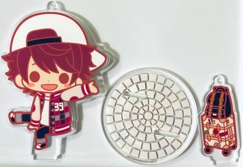 A3! - Sakuma Sakuya - Acrylic Keychain - Acrylic Stand - es Series A3! trAvel AbroAd! Haru Natsu Ver. Acrylic Stand Collection - es Series nino - Keyholder - Stand Pop (Kotobukiya)