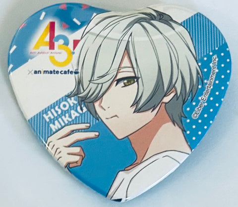 A3! - Mikage Hisoka - A3! x Animate Cafe - Badge - Heart Can Badge (Animate)