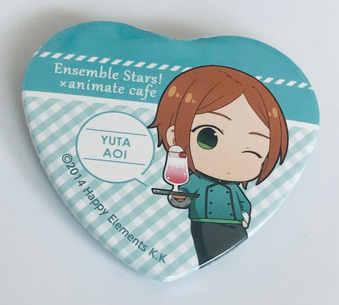 Ensemble Stars! - Aoi Yuuta - Badge - Ensemble Stars! Trading Heart Gata Can Badge Yume no Saki Cook ver. A Group - Ensemble Stars! x Animate Cafe (Animate)