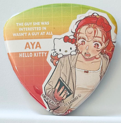 The Guy She Was Interested in Wasn't a Guy at All - Ki ni natteru Hito ga Otoko jyanakatta - Sanrio Characters - Hello Kitty - Oosawa Aya - Ki ni natteru Hito ga Otoko jyanakatta x Sanrio Characters - Pick-gata Can Badge Blind - Pick-gata Can Badge (A3)
