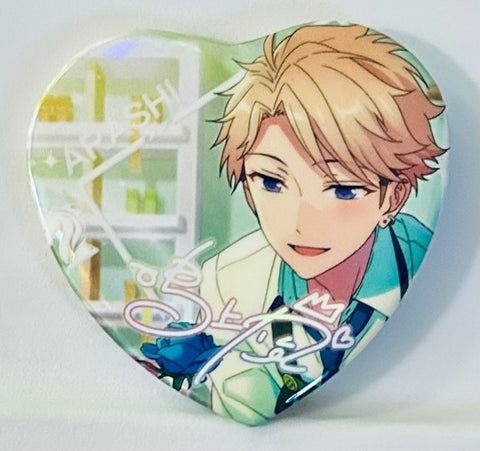 Ensemble Stars! - Narukami Arashi - Badge - Heart Can Badge - Ensemble Stars! Desire Hologram Heart Can Badge Knights - (Bouquet of Love/Before Flowering)(Happy Elements KK)