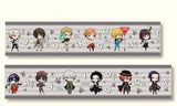 Bungo Stray Dogs- Akutagawa Ryuunosuke- Dazai Osamu- Edogawa Ranpo- Francis Scott Key Fitzgerald- Fukuzawa Yukichi- Izumi Kyouka- Miyazawa Kenji- Mori Ougai- Nakahara Chuuya- Nakajima Atsushi- Tanizaki Junichirou- Yosano Akiko- Masking Tape (Diamond Head)