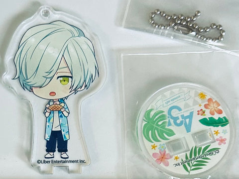 A3! - Mikage Hisoka - A3! x Animate Cafe - Keyholder - Acrylic Stand - Tropical Resort ver. A (Animate)