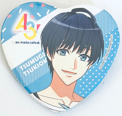 A3! - Tsukioka Tsumugi - A3! x Animate Cafe - Badge - Heart Can Badge (Animate)