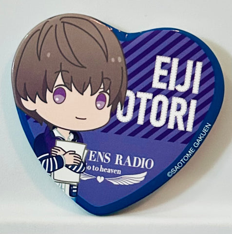 Uta no☆Prince-sama♪ - Ootori Eiji - Badge - Uta no Prince-sama HE☆VENS RADIO ～ Go to heaven ～ Trading Heart-shaped Can Badge