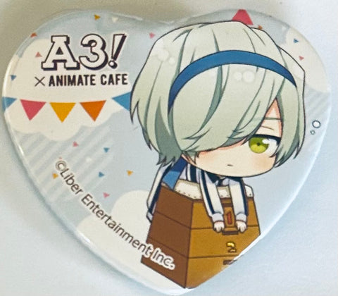 A3! - Mikage Hisoka - A3! x Animate Cafe - Badge - Heart Can Badge - Athletic Meet Ver. - B Group (Animate)