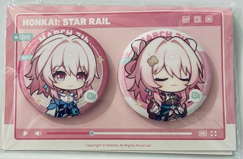 Honkai: Star Rail - March 7th - Badge (Set) - Honkai: Star Rail Owlbert's Studio (miHoYo)