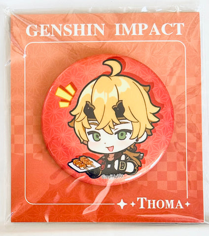 Genshin Impact - Thoma - Can Badge - Emoticon Series Pearl Craft Badge - Q Version (Mihoyo)