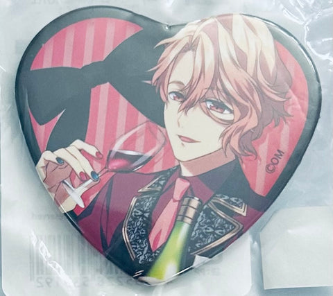 Obey Me! - Asmodeus - Heart Can Badge - Kujibikido - Obey Me! x EJ Anime Hotel Collaboration Room Kinen Kuji (F Prize) (Kadokawa)