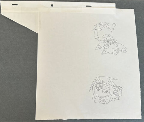 Fullmetal Alchemist - Jean Havoc and Envy - SD Character - Hanken Douga - Used for Keychains and Rubberstraps