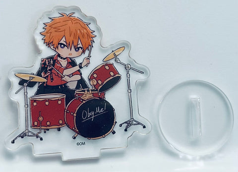 Obey Me! Nightbringer - Beelzebub - Acrylic Puchi Stand - Retro Art - Band ver. (A3, Tower Records)