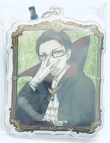 Kuroshitsuji ~Book of Circus~ - William T. Spears - Black Butler Book of Circus Trading Cellphone Cleaner - Earphone Jack Accessory - Mobile Cleaner - Strap (Broccoli)