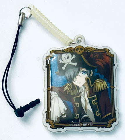 Kuroshitsuji ~Book of Circus~ - Ciel Phantomhive - Black Butler Book of Circus Trading Cellphone Cleaner - Earphone Jack Accessory - Mobile Cleaner - Strap - B (Broccoli)