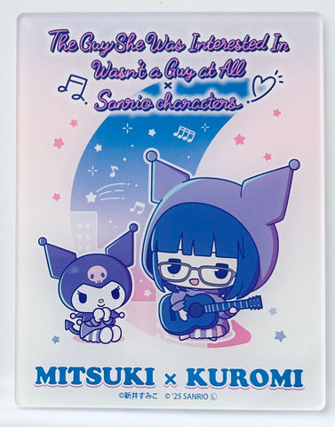 The Guy She Was Interested in Wasn't a Guy at All - Ki ni natteru Hito ga Otoko jyanakatta - Sanrio Characters - Kuromi - Koga Mitsuki - Acrylic Card - Ki ni natteru Hito ga Otoko jyanakatta x Sanrio Characters - Acrylic Card Blind (A3)