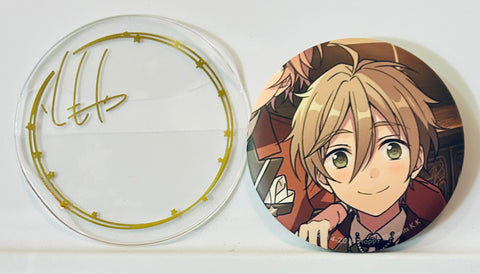 Ensemble Stars!! - Mashiro Tomoya - Can Badge with Gold Signature Cover - Ensemble Stars!! SMILE Character Badge Collection (Animate, Movic, Toy's Planning)