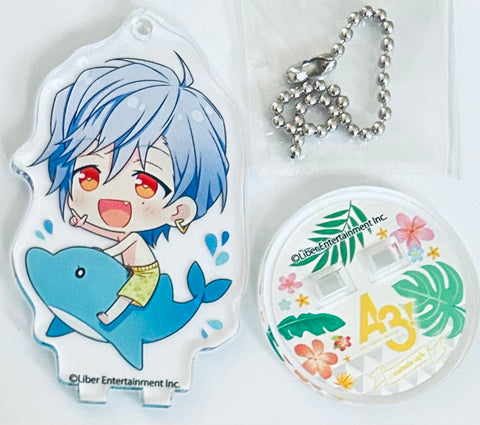 A3! - Ikaruga Misumi - A3! x Animate Cafe - Keyholder - Acrylic Stand - Tropical Resort ver. A (Animate)