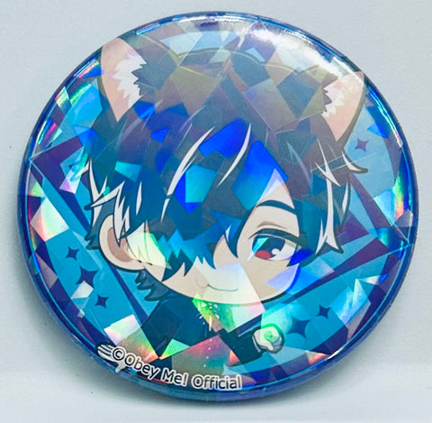 Obey Me! - Belphegor - Badge - Hologram Can Badge - Mini Chara - Obey Me! x mixx garden Black Cat Butler Cafe 2 Chibi Hologram Can Badge (Eight Entertainment, Mixx Garden)