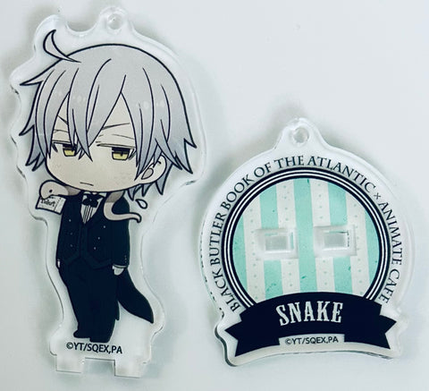 Gekijouban Kuroshitsuji ~Book of the Atlantic~ - Snake - Acrylic Keychain - Acrylic Stand - Kuroshitsuji ~Book of the Atlantic~ x Animate Cafe - Standing Acrylic Keychain (Animate)