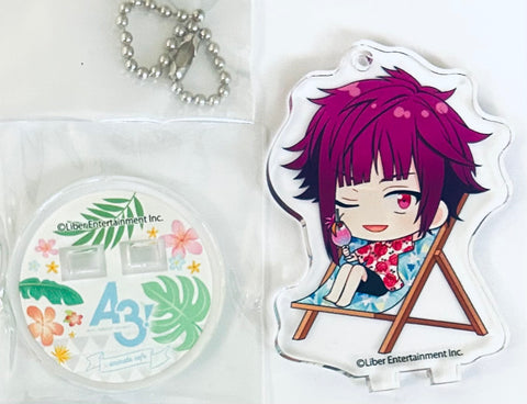 A3! - Arisugawa Homare - A3! x Animate Cafe - Keyholder - Acrylic Stand - Tropical Resort ver. A (Animate)