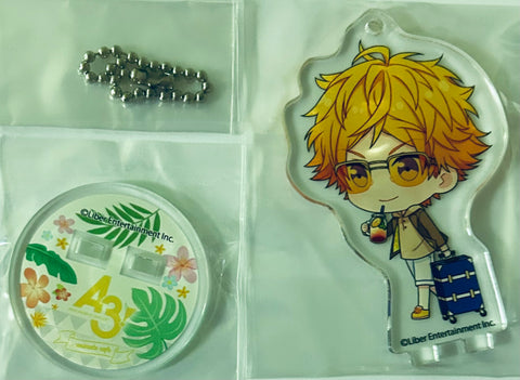 A3! - Sumeragi Tenma - A3! x Animate Cafe - Keyholder - Acrylic Stand - Tropical Resort ver. A (Animate)