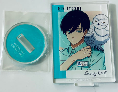 Blue Lock - Itoshi Rin - Acrylic Stand - Blue Lock x Tobu Zoo Collaboration Kakioroshi Illustration Shiiku Gakari ver. Trading Acrylic Stand (Arma Bianca, Tobu Leisure Kikaku)