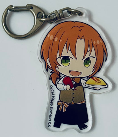 Ensemble Stars! - Tsukinaga Leo - Acrylic Keychain - Ensemble Stars! × Animate Cafe Kobe Sanguu ・Nagoya - Keyholder - Vol. 2 (Animate)
