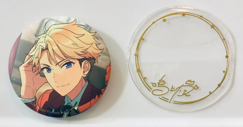 Ensemble Stars!! - Narukami Arashi - Can Badge with Gold Signature Cover - Ensemble Stars!! SMILE Character Badge Collection (Animate, Movic, Toy's Planning)