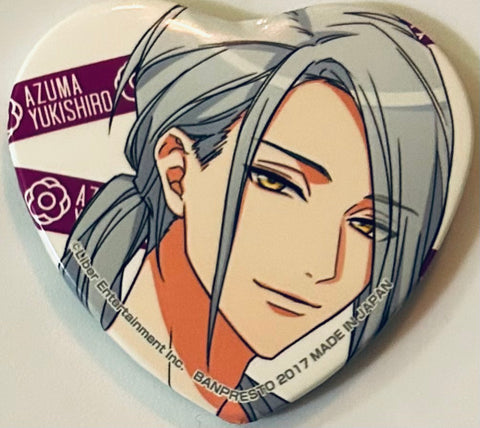 A3! - Yukishiro Azuma - Badge - Ichiban Cafe Souvenir - A3! Welcome to the MANKAI Theater! - Heart-shaped Can Badge (Banpresto)