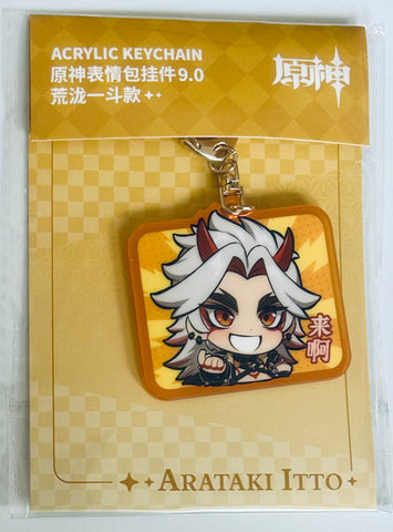 Genshin Impact - Arataki Itto - Acrylic Keychain - Keyholder - Emoticon Series - Clothes Series - Q Version (Mihoyo)