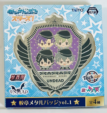 Ensemble Stars! - Hakaze Kaoru - Oogami Kouga - Otogari Adonis - Sakuma Rei - Badge - Ensemble Stars! Koushou Metal Badge vol. 1 - Undead (Taito)