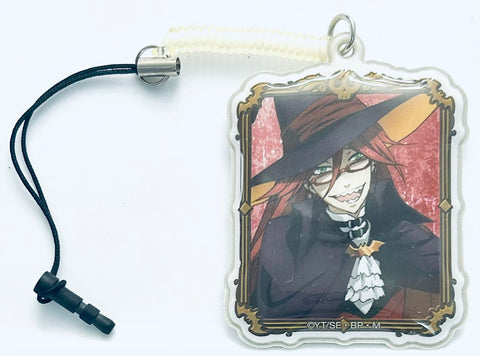 Kuroshitsuji ~Book of Circus~ - Grell Sutcliff - Black Butler Book of Circus Trading Cellphone Cleaner - Earphone Jack Accessory - Mobile Cleaner - Strap (Broccoli)