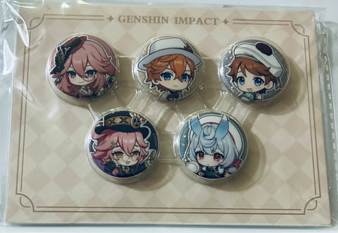 Genshin Impact - Dori Sangemah Bay - Sigewinne - Tartaglia - Teucer - Yae Miko - Badge (Set) (miHoYo)