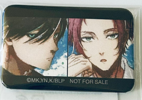 Blue Lock - Itoshi Rin - Itoshi Sae - grunge CANVAS - Square Can Badge (Amnibus, Arma Bianca)