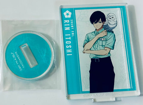 Blue Lock - Itoshi Rin - Acrylic Stand - Blue Lock x Tobu Zoo Collaboration Kakioroshi Illustration Shiiku Gakari ver. Trading Acrylic Stand (Arma Bianca, Tobu Leisure Kikaku)