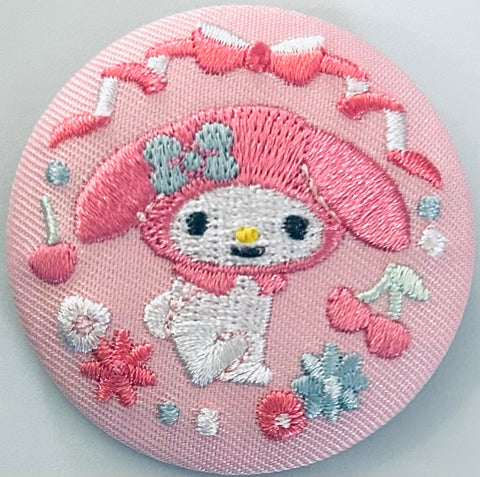 Sanrio Characters - My Melody - Embroidery Can Badge
