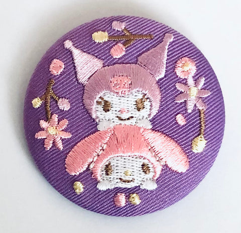 Sanrio Characters -  My Melody - Kuromi - Embroidery Badge (Sanrio)